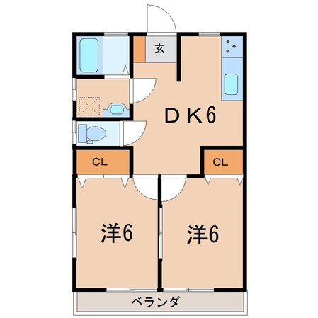 エスティハイツIIの物件間取画像